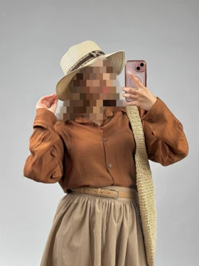 شومیز مانتویی مدل رومینا کد 50252