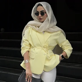 کت لینن لیمویی