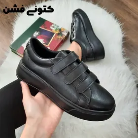 کتانی ونس سه چسب مشکی لژدار