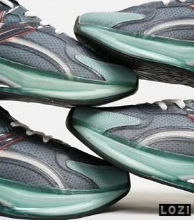 کفش کتانی مردانه و زنانه طوسی سبز NEW BALANCE More Trail v3