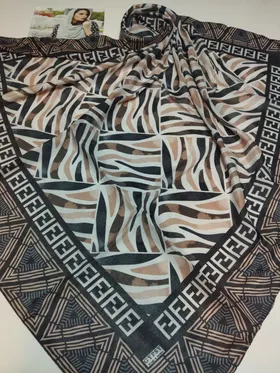 روسری نخی قواره 120 طرحدار