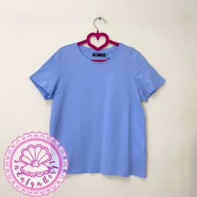 تیشرت یقه گرد آبی کژوالsinsay