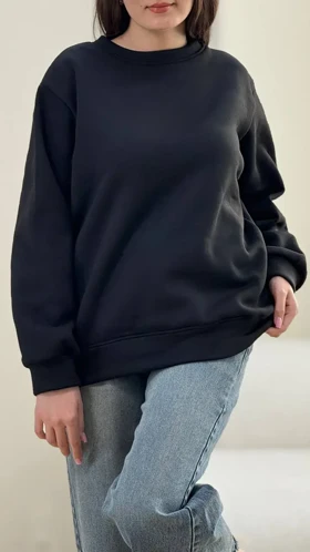 بلوز یقه گرد ساده