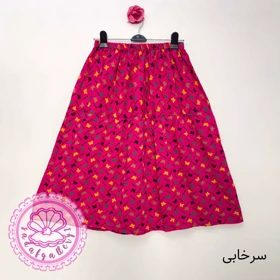دامن نخی کوتاه پروانه ای در رنگبندی متنوع