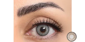 لنز رنگی سالانه پلی ویو Polyvue (Pearl (طوسی یخی دورمشکی))