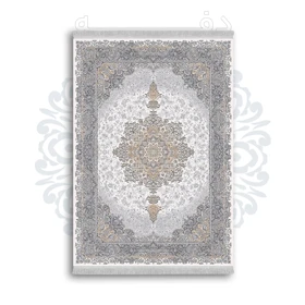 *جدید* فرشینه از جنس پارچه شانل مخمل ترک طرح فانتزی برند دفه کد 814