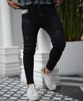 شلوار اسکینی زغالی1302