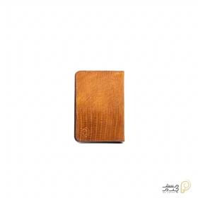 جاکارتی و کیف پول چرم mrc1318-68 (عسلی لیزارد)