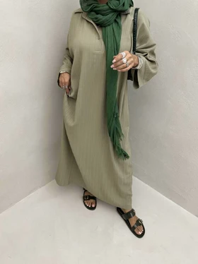 پیراهن بلند 2 دکمه