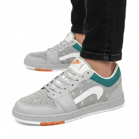 کتانی مردانه نایک مدل تراویس، طوسی روشن استایل خاص و مینیمال کد 6001