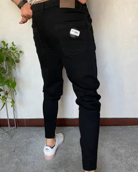 شلوار نیم فاق دمپازیپ مشکی زانو زاپ ZARA