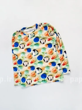 ست بلوز و شلوار مخمل طرح پنگوئن