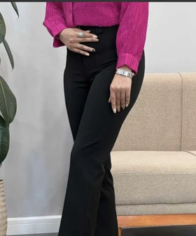 شلوار زنانه دمپا گاباردین کد 5136