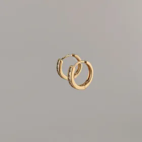 گوشواره استیل گرد نگین‌دار