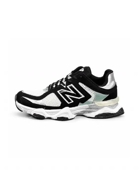 کفش کتانی بزرگ پا مدل نیوبالانس 9060 مشکی سفید New Balance 9060