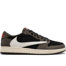 کتانی نایک ترویس اسکات قهوه ای مستر کوالیتی Nike Air Jordan 1 Low Travis Scott Cactus Jack Brown