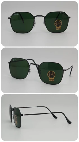 عینک آفتابی مردانه و زنانه ریبن Rayban Rb3694 ضد اشعه UV400 (فریم مشکی ، عدسی‌ها سبز)