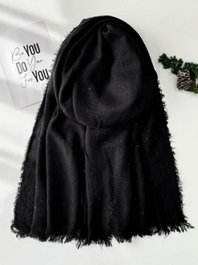 شال پولکی مشکی