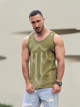 رکابی تنک تاپ سنگ شور سبز