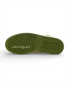 کتانی نایک ایر جردن وان ساق‌دار سبز نارنجی Nike Air Jordan 1 High OG Craft Celadon