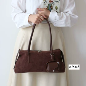 کیف زنانه بزرگ مدل پینار جیر (قهوه ای)