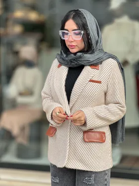 پالتو ترکیبی چرم ولمزور 704