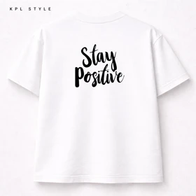 تیشرت سوپر پنبه قواره باکسی | طراحی تایپوگرافی | مناسب آقایان و خانم‌ها کد 1176