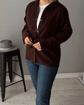 شومیز کتی Hope ( قهوه ای )