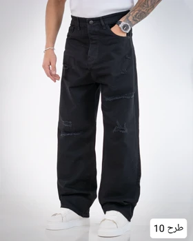 شلوار جین مردانه فول بگ_کد4100