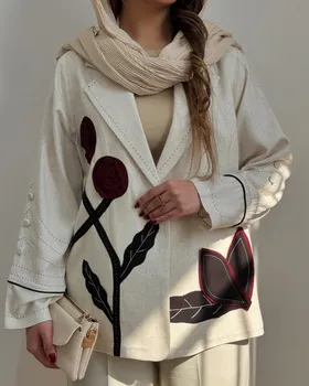 مانتو مزونی گل برجسته
