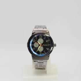 ساعت مچی مردانه نانسی Nanxi با موتور کوارتز و سبک 3موتوره (بند مشکی صفحه مشکی)