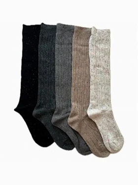 جوراب زیر زانو زنانه بافت ایپک دار مدل Alpaca Thermo