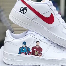 کفش اسپرت نایک ایرفورس مدل air force طرح IronMan-Capitan Amrica nike کد 114019