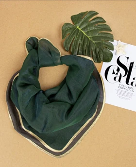 مینی اسکارف دولایه حریر