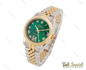 ساعت رولکس زنانه دیت جاست صفحه سبز Rolex-3980-L