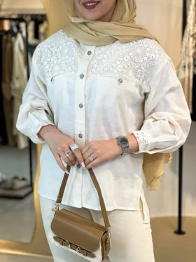 شومیز لینن مارک 140202