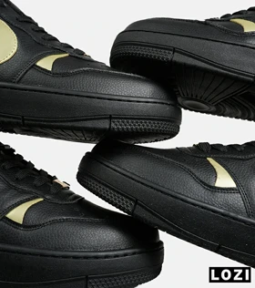 کفش کتانی مردانه و زنانه مشکی طلایی نایک Nike Gama Force Sail مدل 6784