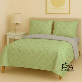 سرویس روتختی کاوری مینیمال طرح برجسته لوزی درشت