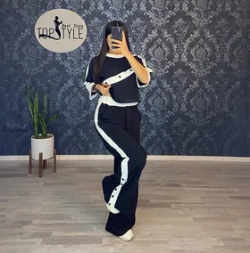 ست نیم‌تنه و شلوار کد:7459