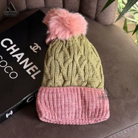 کلاه بافتنی رنگی Beanie Hat HA160 (صورتی)