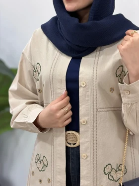 مانتو لینن گلدوزی آیسو آیلین