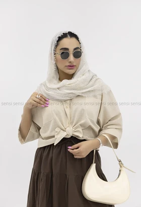 شومیز باکسی جلو گره