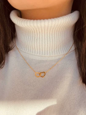 گردنبند دو قلب