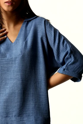 شومیز جلو بسته یقه برگردان زنانه