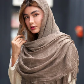 شال کنفی سنگشور تک‌رنگ 20702