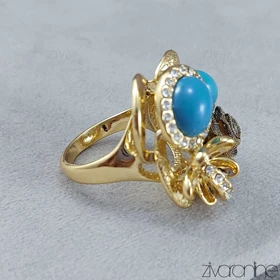 انگشتر زنانه مجلسی وینویز طرح فیروزه 30120