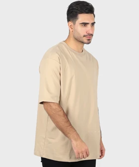 تیشرت لش کرم تیره مردانه برند تیپ نتی 8121