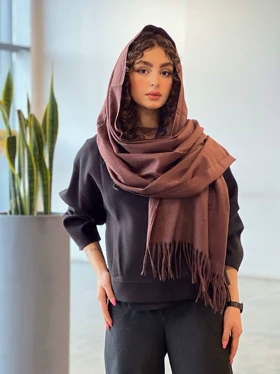 شال موهر کاداک (قهوه ای سوخته)