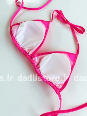 بیکینی کاپ متحرک سرخابی ساده