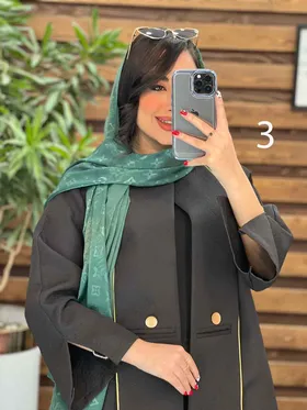 مانتو ژاکارد مغزی دوزی